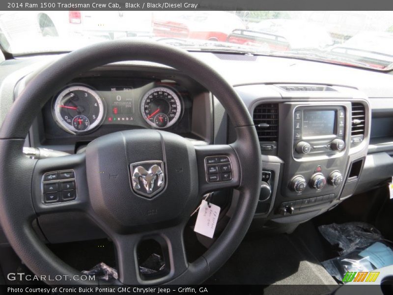 Black / Black/Diesel Gray 2014 Ram 1500 Tradesman Crew Cab