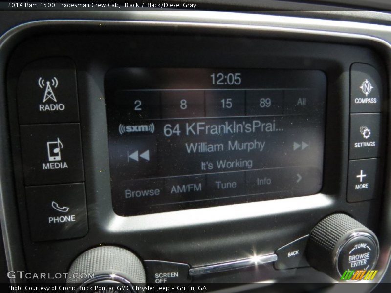 Black / Black/Diesel Gray 2014 Ram 1500 Tradesman Crew Cab