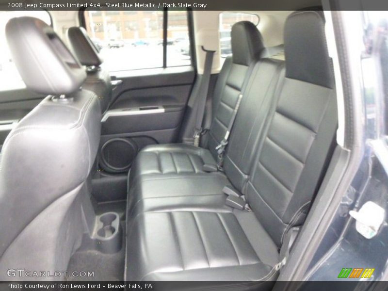 Steel Blue Metallic / Dark Slate Gray 2008 Jeep Compass Limited 4x4
