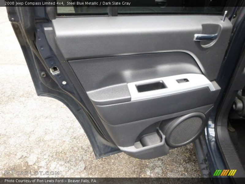 Steel Blue Metallic / Dark Slate Gray 2008 Jeep Compass Limited 4x4