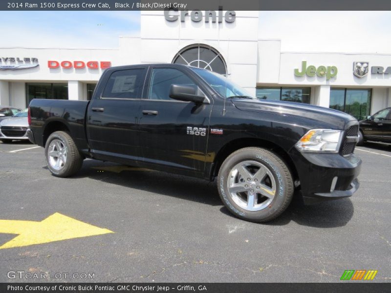 Black / Black/Diesel Gray 2014 Ram 1500 Express Crew Cab