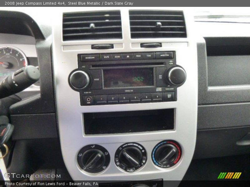 Steel Blue Metallic / Dark Slate Gray 2008 Jeep Compass Limited 4x4