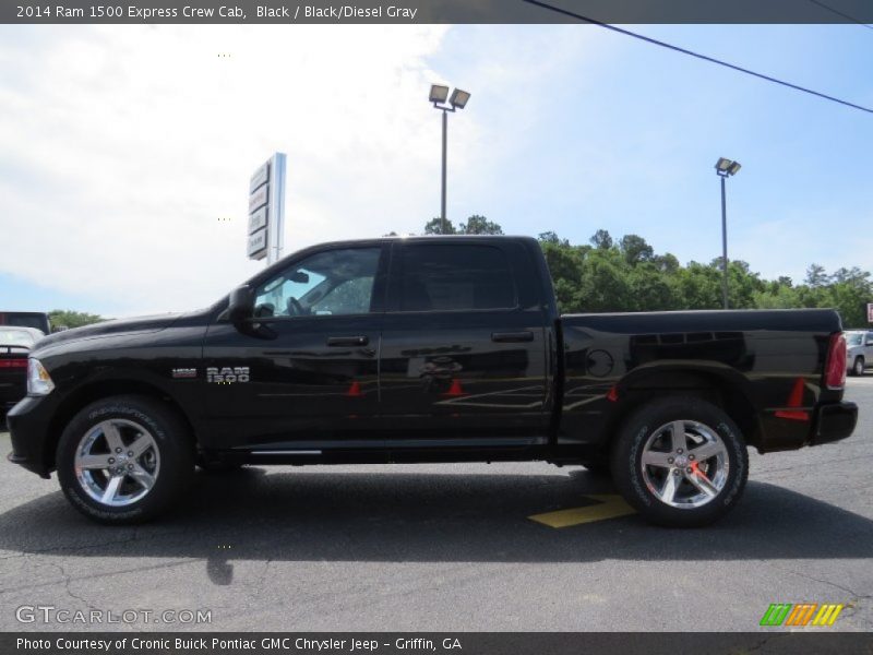 Black / Black/Diesel Gray 2014 Ram 1500 Express Crew Cab