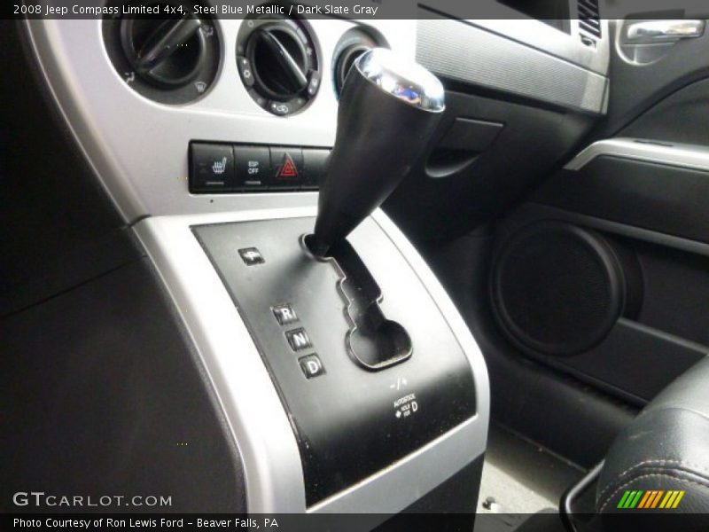 Steel Blue Metallic / Dark Slate Gray 2008 Jeep Compass Limited 4x4