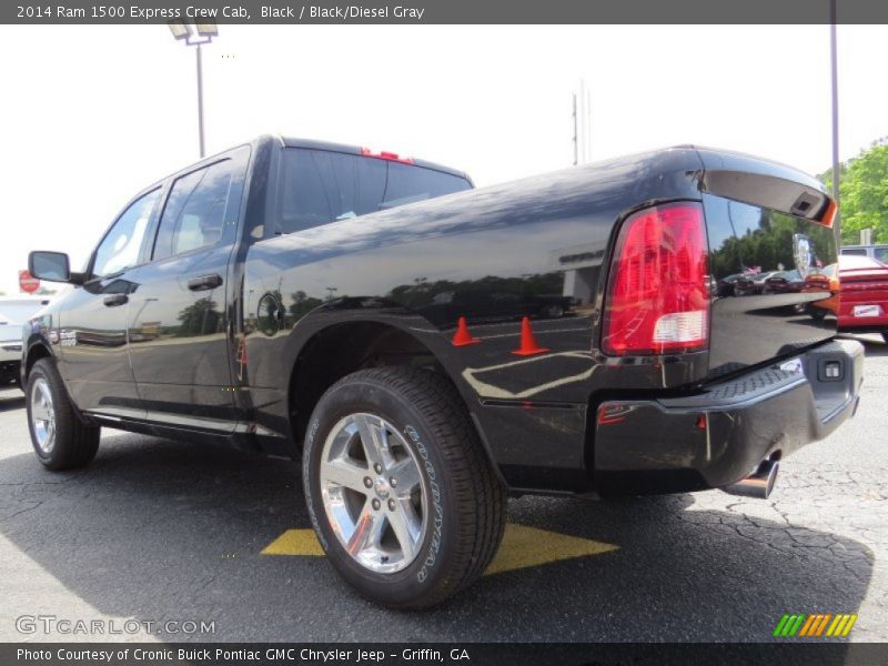 Black / Black/Diesel Gray 2014 Ram 1500 Express Crew Cab