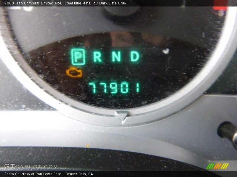 Steel Blue Metallic / Dark Slate Gray 2008 Jeep Compass Limited 4x4