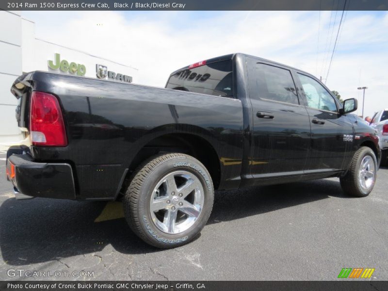 Black / Black/Diesel Gray 2014 Ram 1500 Express Crew Cab