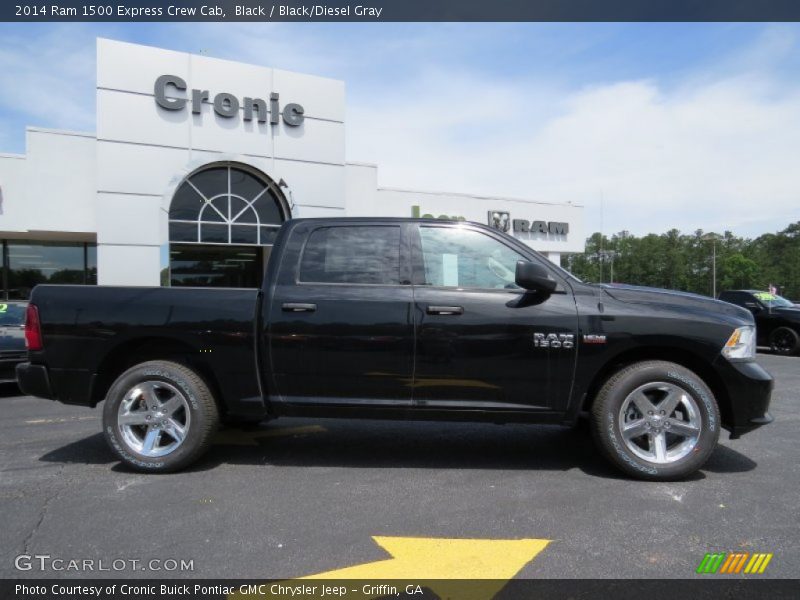 Black / Black/Diesel Gray 2014 Ram 1500 Express Crew Cab