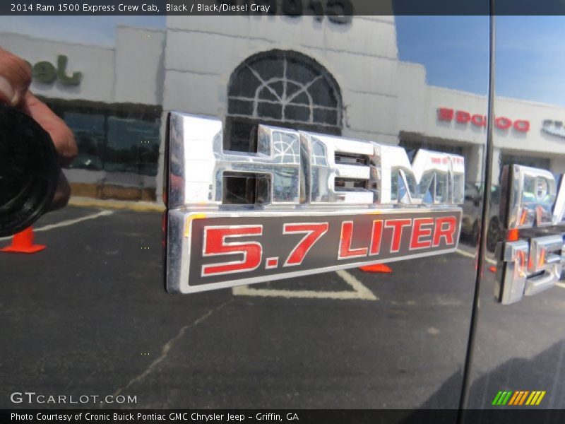 Black / Black/Diesel Gray 2014 Ram 1500 Express Crew Cab