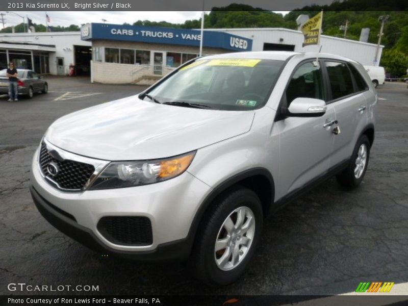 Bright Silver / Black 2013 Kia Sorento LX