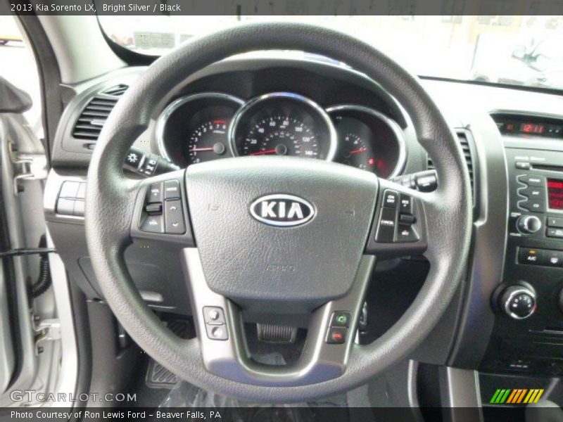 Bright Silver / Black 2013 Kia Sorento LX