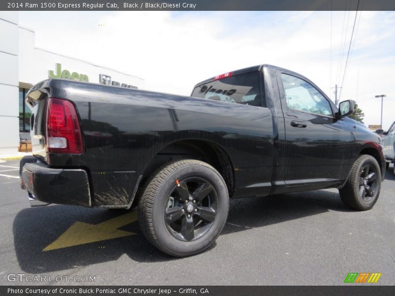 Black / Black/Diesel Gray 2014 Ram 1500 Express Regular Cab