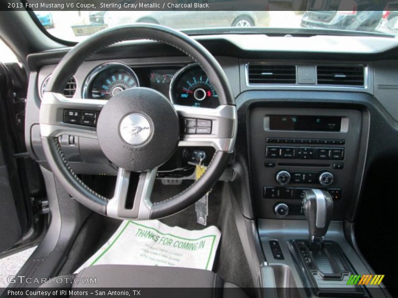 Sterling Gray Metallic / Charcoal Black 2013 Ford Mustang V6 Coupe