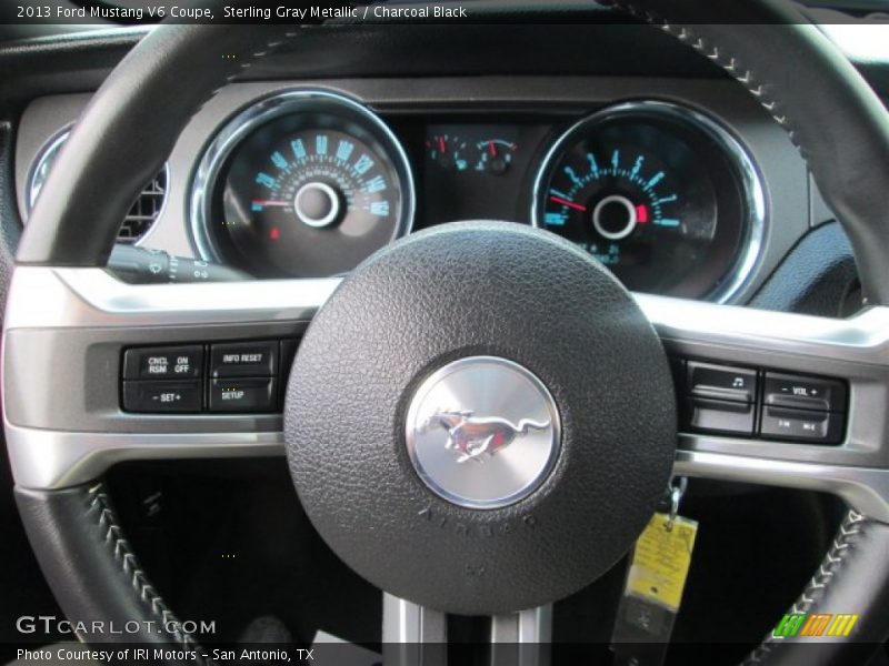 Sterling Gray Metallic / Charcoal Black 2013 Ford Mustang V6 Coupe