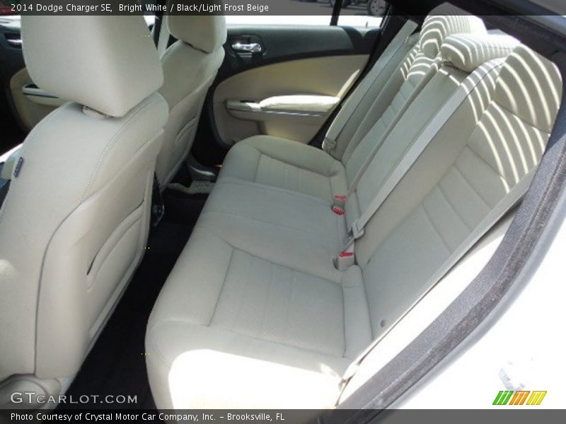 Bright White / Black/Light Frost Beige 2014 Dodge Charger SE