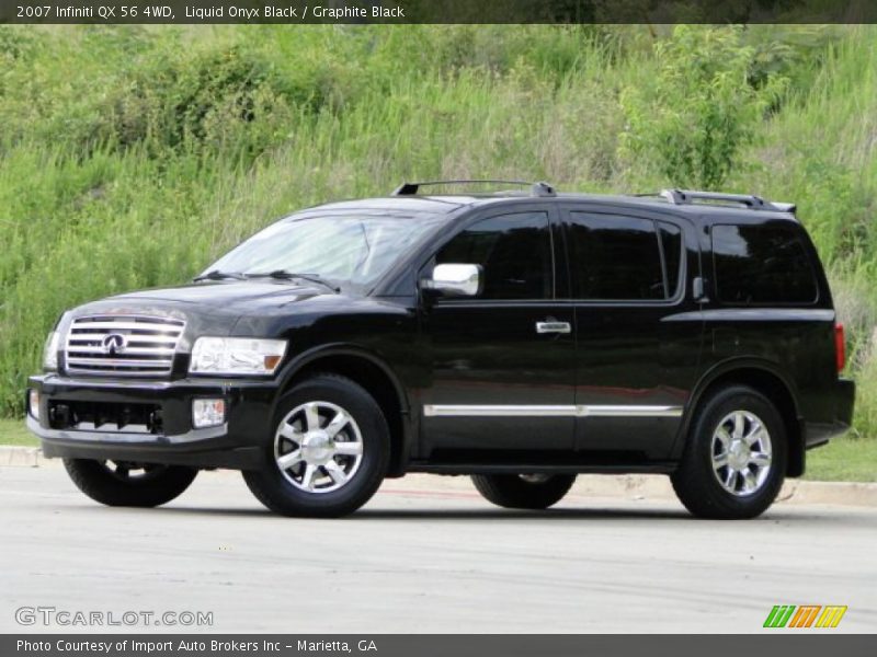 Liquid Onyx Black / Graphite Black 2007 Infiniti QX 56 4WD