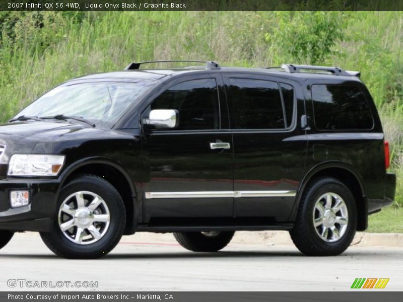 Liquid Onyx Black / Graphite Black 2007 Infiniti QX 56 4WD