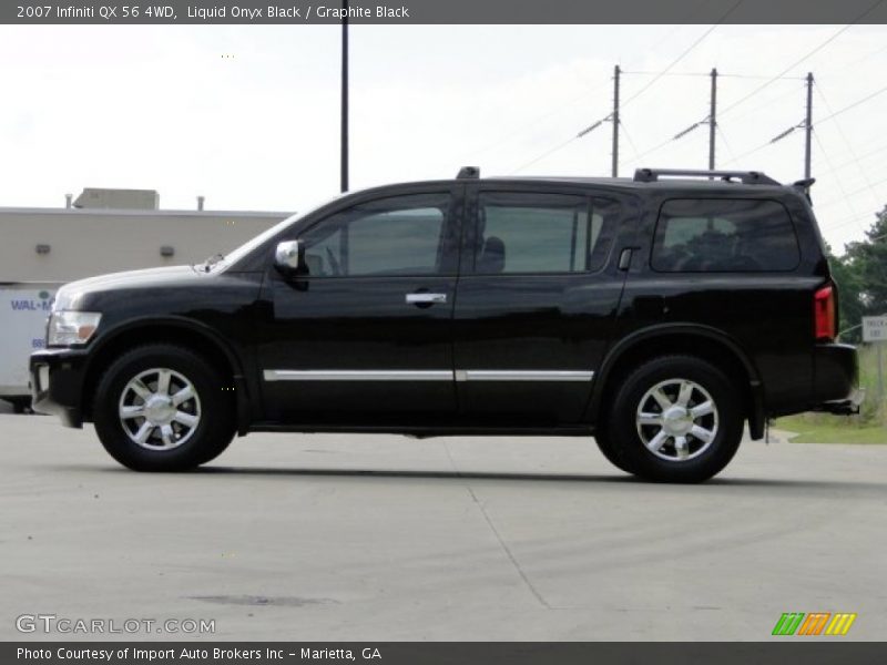 Liquid Onyx Black / Graphite Black 2007 Infiniti QX 56 4WD