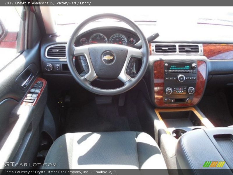 Victory Red / Ebony 2012 Chevrolet Avalanche LS