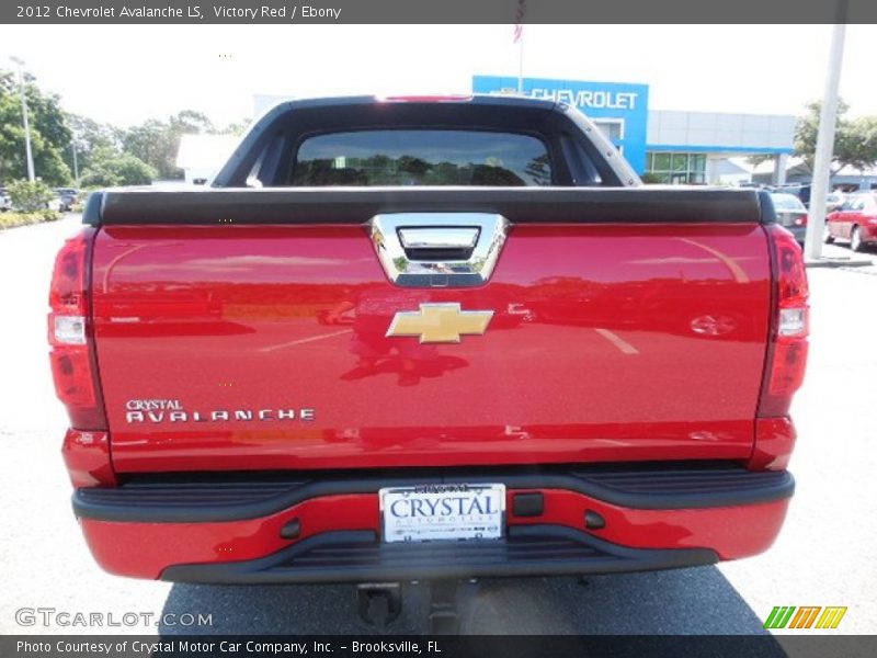 Victory Red / Ebony 2012 Chevrolet Avalanche LS