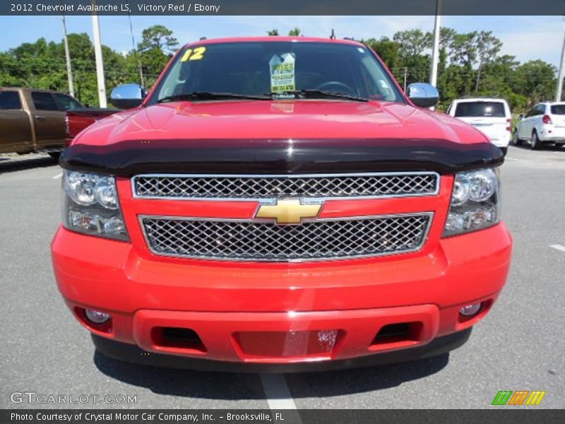 Victory Red / Ebony 2012 Chevrolet Avalanche LS