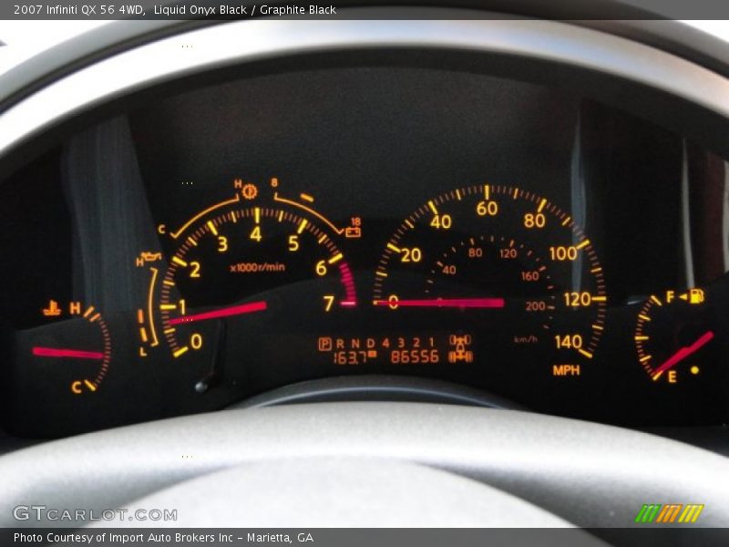 Liquid Onyx Black / Graphite Black 2007 Infiniti QX 56 4WD