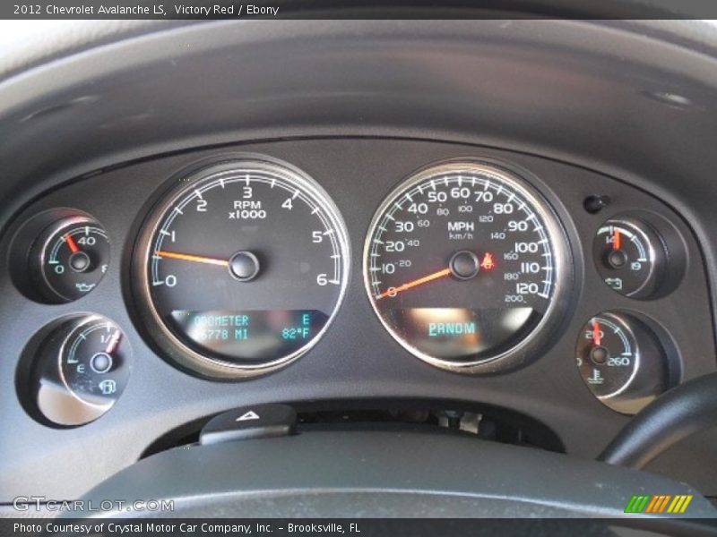 Victory Red / Ebony 2012 Chevrolet Avalanche LS