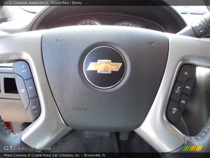 Victory Red / Ebony 2012 Chevrolet Avalanche LS