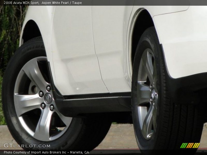 Aspen White Pearl / Taupe 2008 Acura MDX Sport