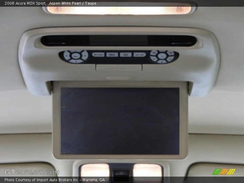 Aspen White Pearl / Taupe 2008 Acura MDX Sport