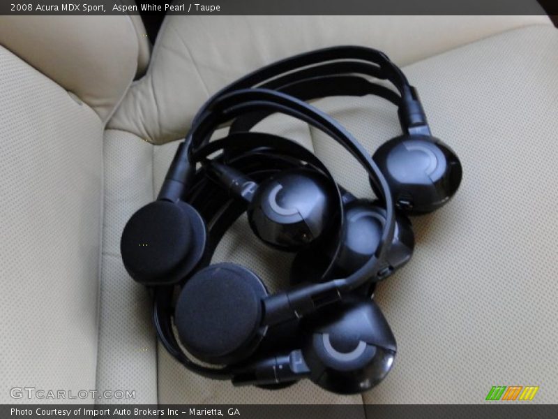 Aspen White Pearl / Taupe 2008 Acura MDX Sport