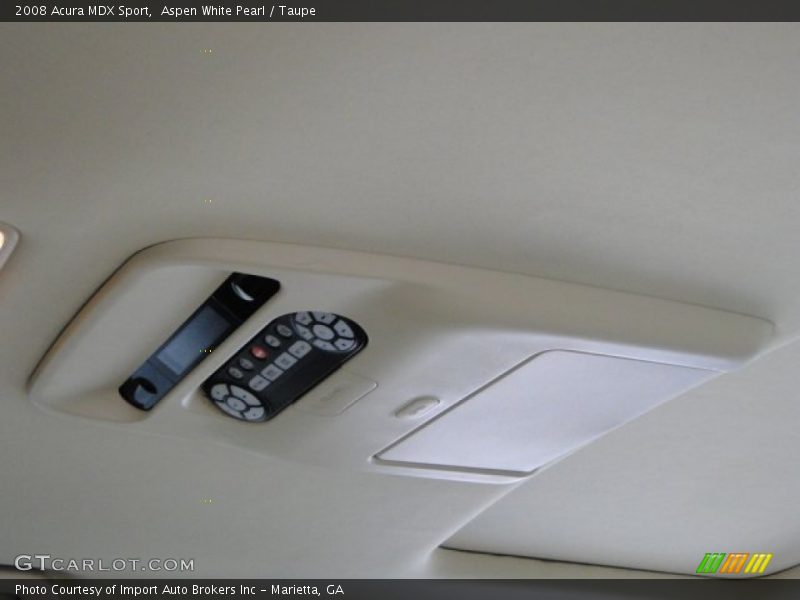 Aspen White Pearl / Taupe 2008 Acura MDX Sport