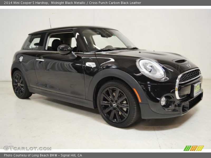 Midnight Black Metallic / Cross Punch Carbon Black Leather 2014 Mini Cooper S Hardtop