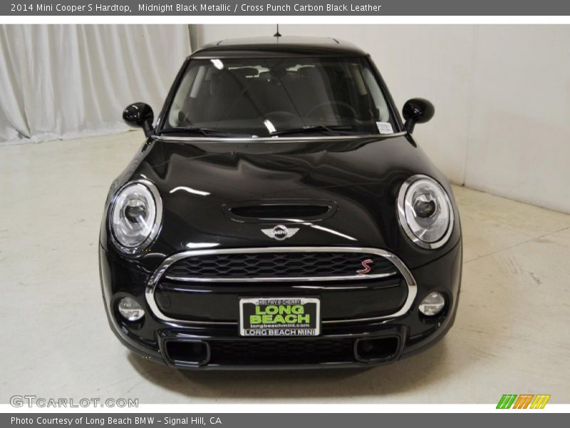 Midnight Black Metallic / Cross Punch Carbon Black Leather 2014 Mini Cooper S Hardtop