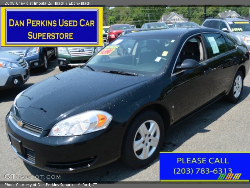 Black / Ebony Black 2008 Chevrolet Impala LS