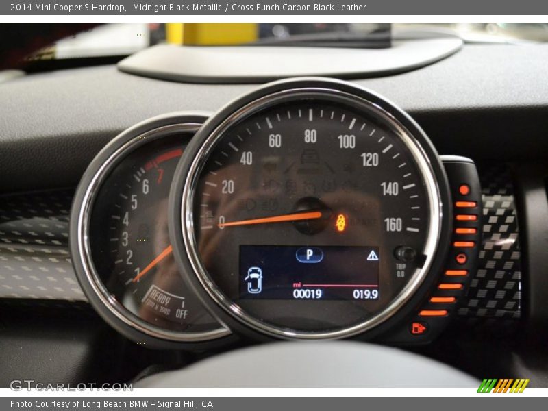 Midnight Black Metallic / Cross Punch Carbon Black Leather 2014 Mini Cooper S Hardtop