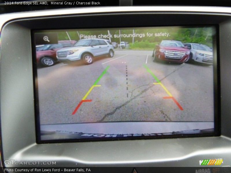 Mineral Gray / Charcoal Black 2014 Ford Edge SEL AWD