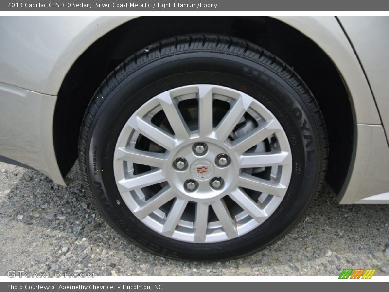 Silver Coast Metallic / Light Titanium/Ebony 2013 Cadillac CTS 3.0 Sedan