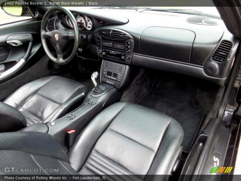 Basalt Black Metallic / Black 2002 Porsche Boxster S