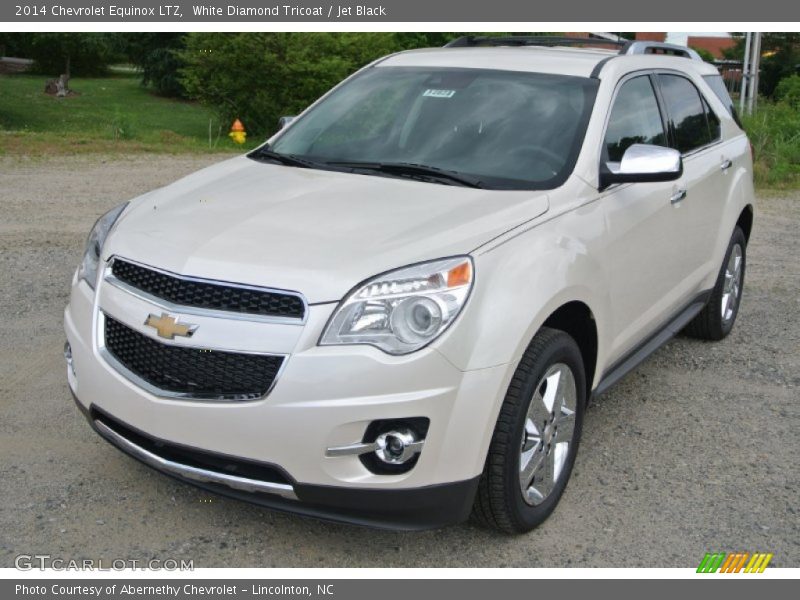 White Diamond Tricoat / Jet Black 2014 Chevrolet Equinox LTZ