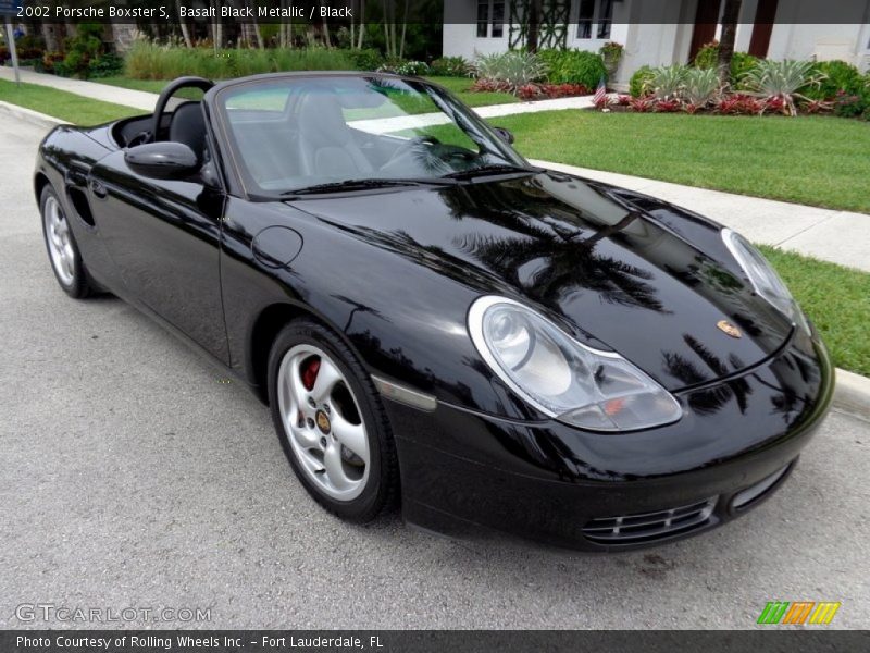 Basalt Black Metallic / Black 2002 Porsche Boxster S