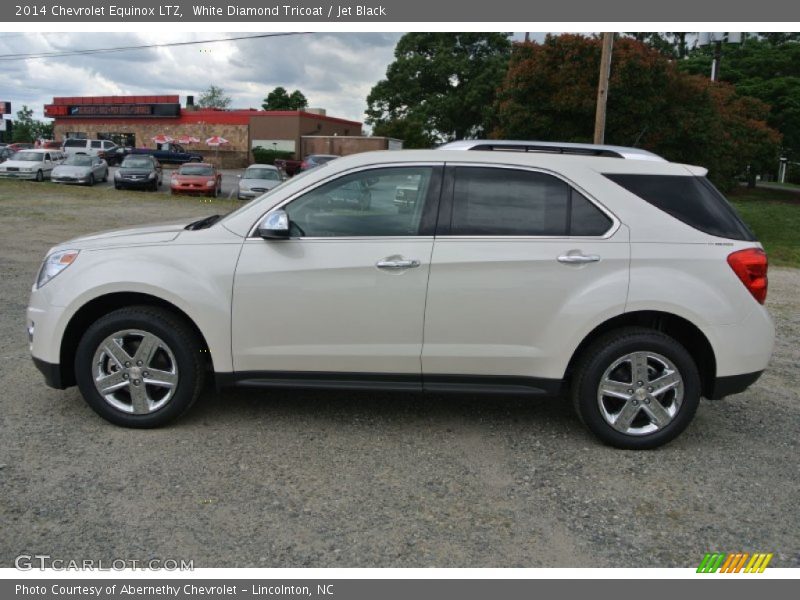White Diamond Tricoat / Jet Black 2014 Chevrolet Equinox LTZ