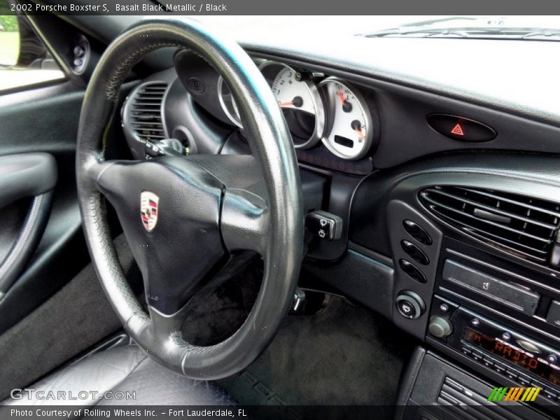 Basalt Black Metallic / Black 2002 Porsche Boxster S