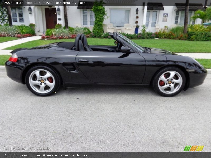 Basalt Black Metallic / Black 2002 Porsche Boxster S