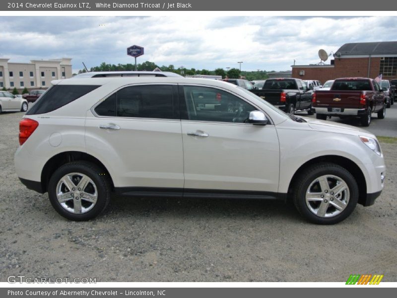 White Diamond Tricoat / Jet Black 2014 Chevrolet Equinox LTZ