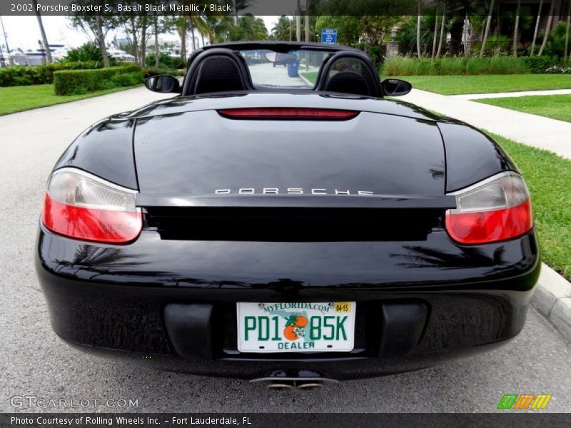 Basalt Black Metallic / Black 2002 Porsche Boxster S