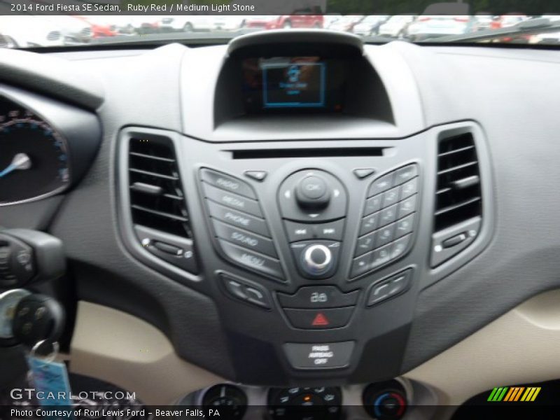 Ruby Red / Medium Light Stone 2014 Ford Fiesta SE Sedan