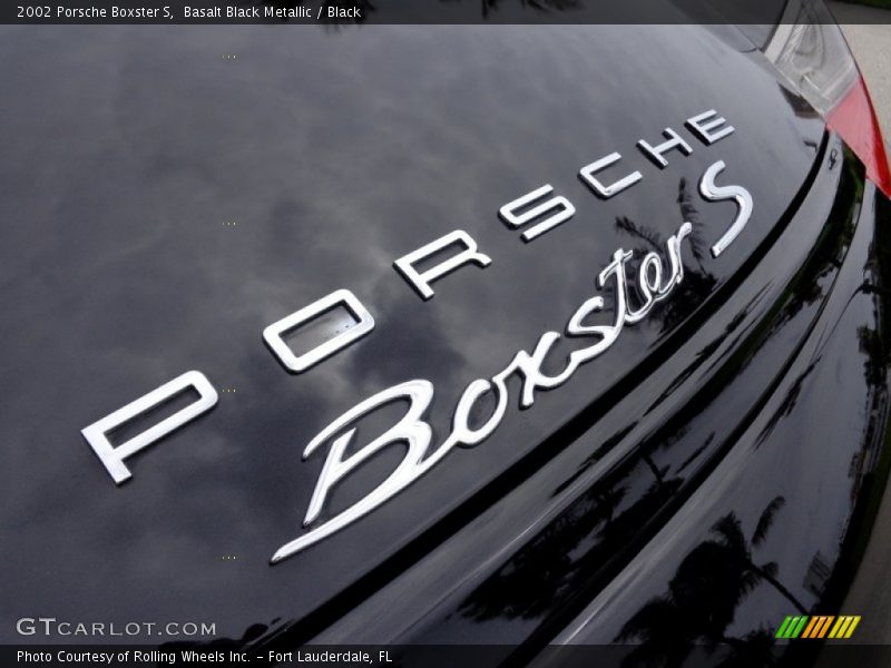 Basalt Black Metallic / Black 2002 Porsche Boxster S