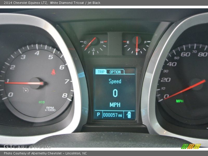 White Diamond Tricoat / Jet Black 2014 Chevrolet Equinox LTZ