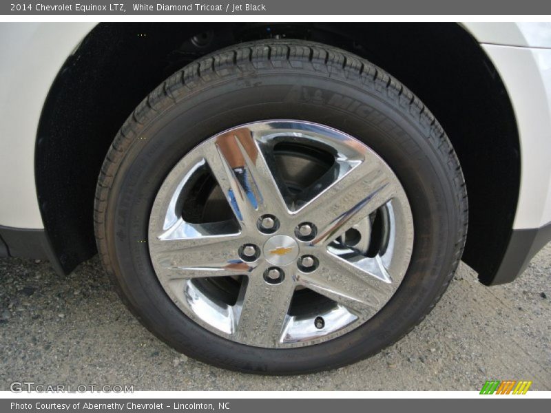 White Diamond Tricoat / Jet Black 2014 Chevrolet Equinox LTZ